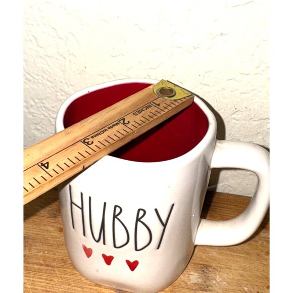 Hubby Ceramic Mug With Hearts Design - Picture 4 of 4